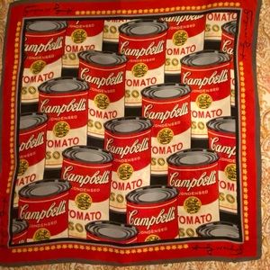 RARE! Vintage scarf from the Andy Warhol Foundation Signed and gorgeous.